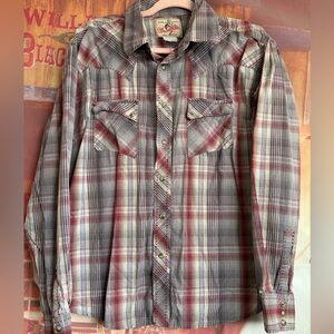 Vintage 1970s–80s Wrangler “American Cowboys” Western Snap Shirt (Men’s M)